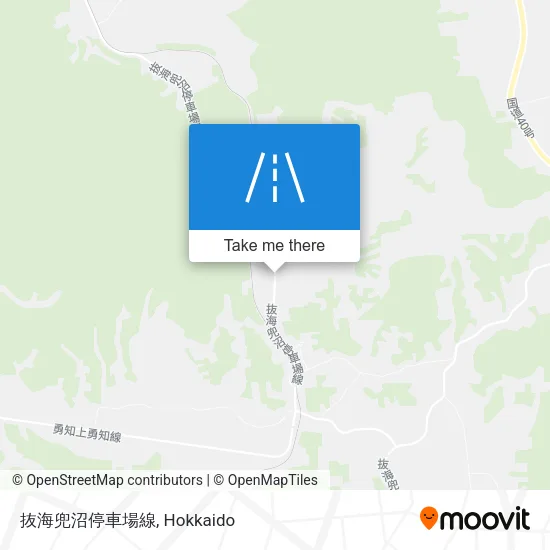 抜海兜沼停車場線 map