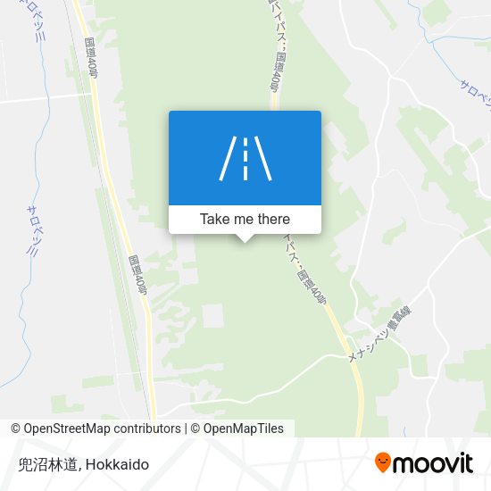 兜沼林道 map