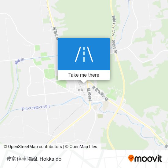 豊富停車場線 map