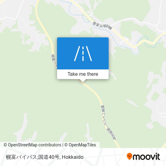 幌富バイパス;国道40号 map