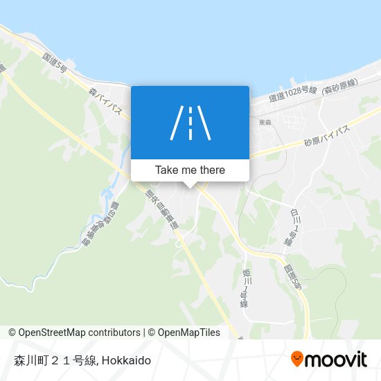 森川町２１号線 map