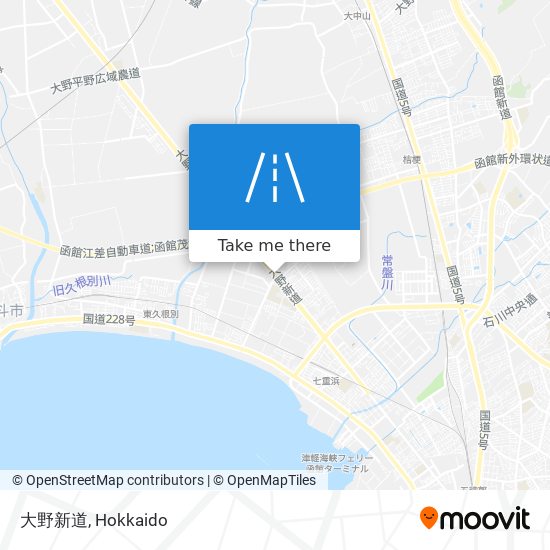 大野新道 map