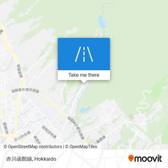 Akagawa Hakodate Line map