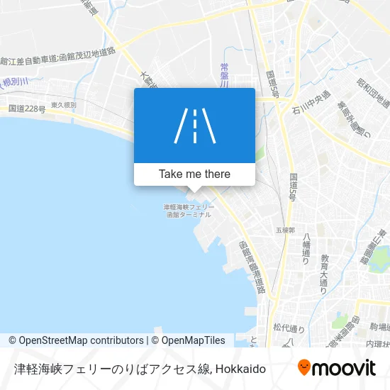 Tsugaru Strait Ferry Access Line map