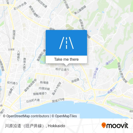 川原沿道（旧戸井線） map