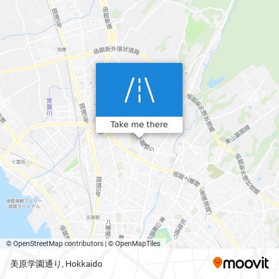 美原学園通り map