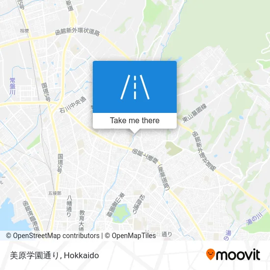 美原学園通り map