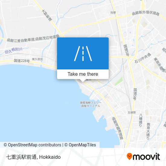 七重浜駅前通 map