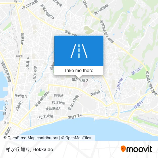 Kashiwagaoka Street map