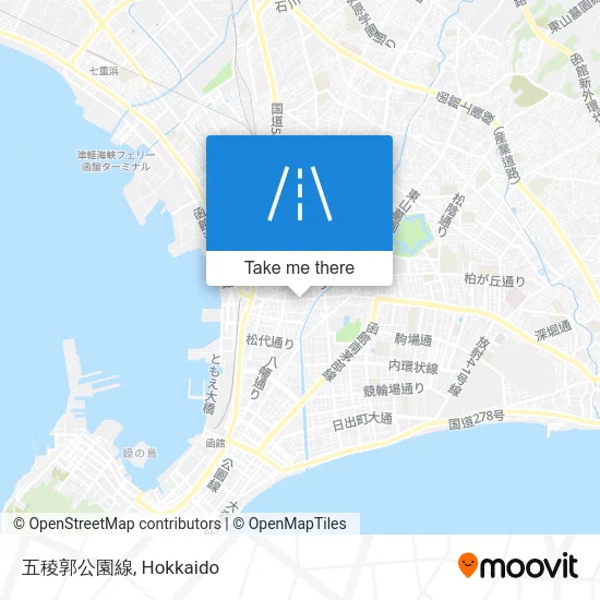 五稜郭公園線 map