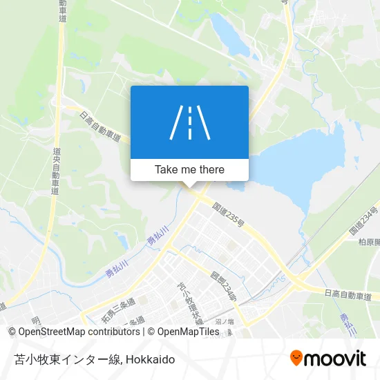 Tomakomai East Interchange Line map