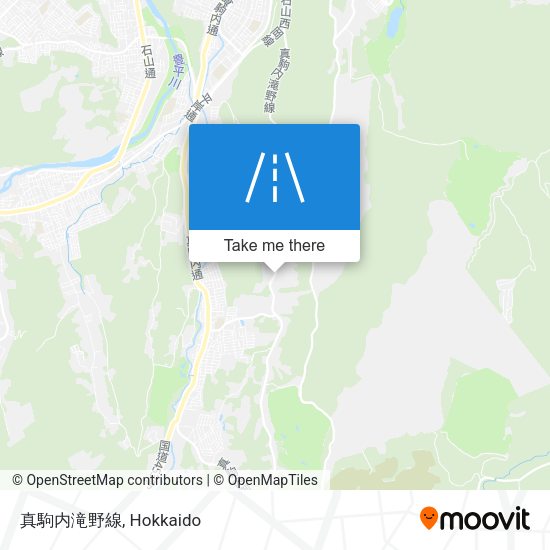 真駒内滝野線 map