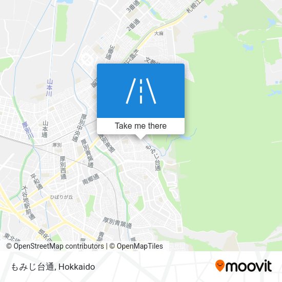 もみじ台通 map