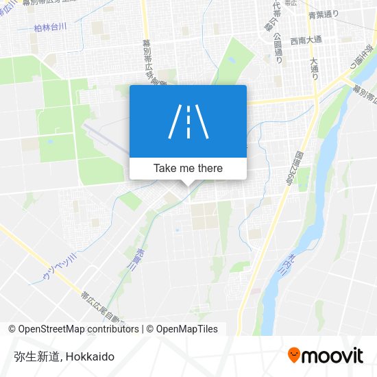 弥生新道 map