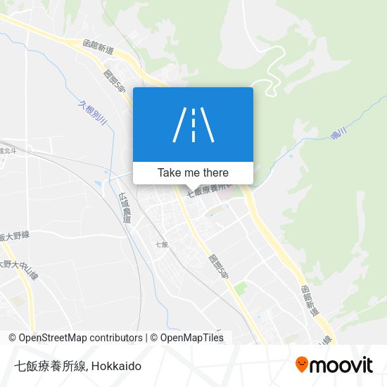 七飯療養所線 map