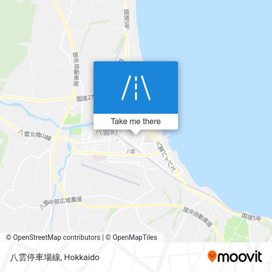 八雲停車場線 map