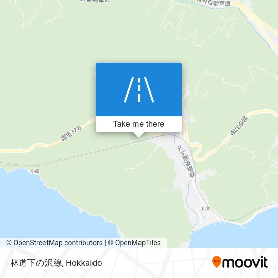 林道下の沢線 map