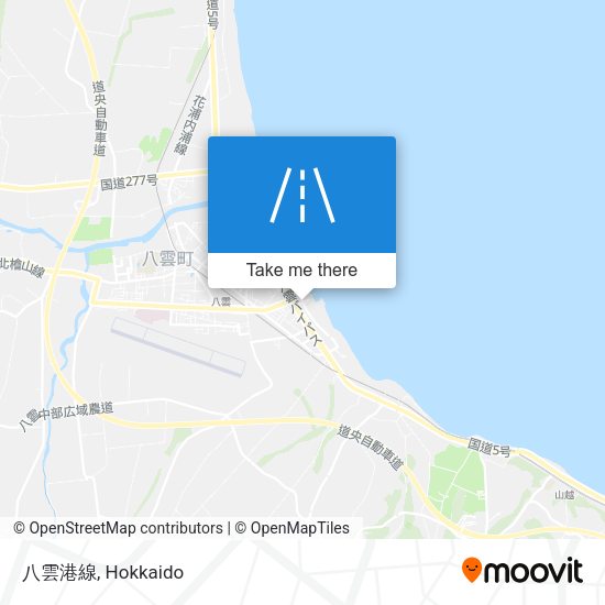 八雲港線 map