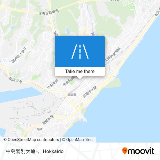 中島鷲別大通り map