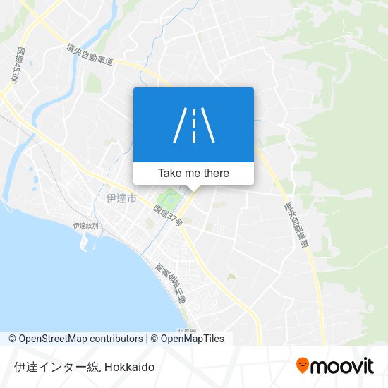伊達インター線 map