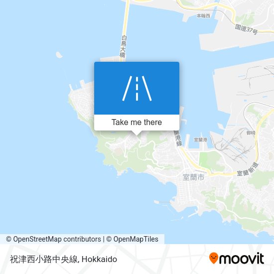祝津西小路中央線 map