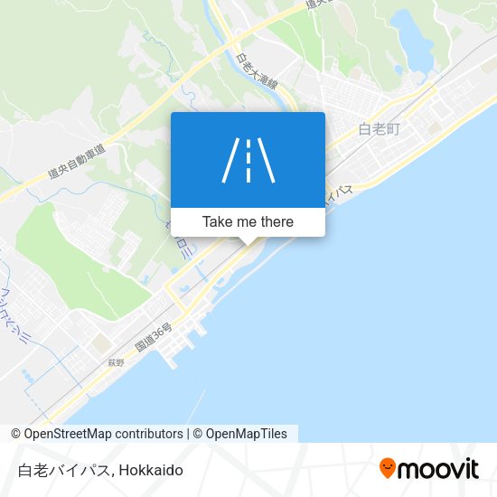 白老バイパス map