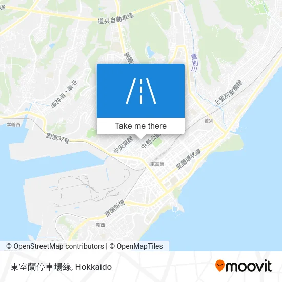 East Muroran Station Line map