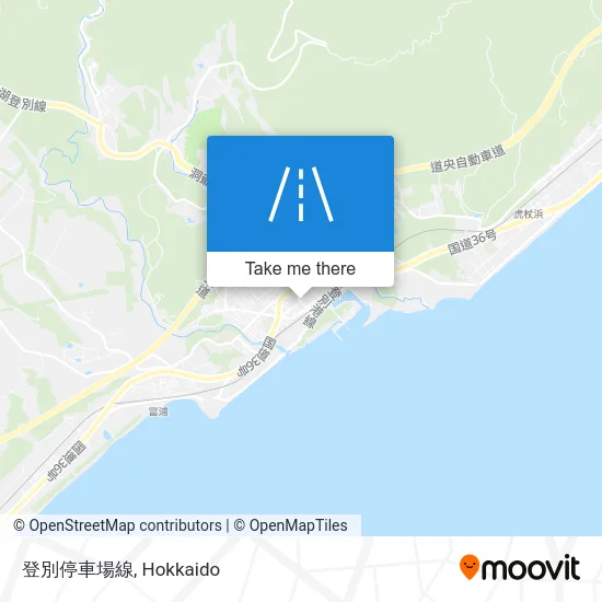 登別停車場線 map