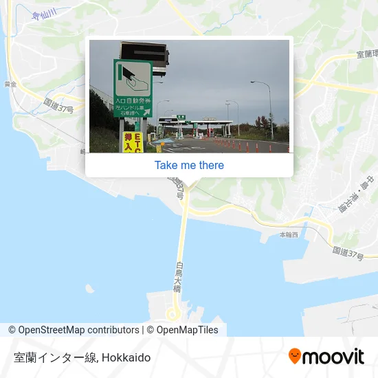 室蘭インター線 map