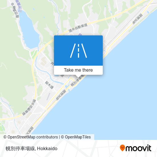 幌別停車場線 map