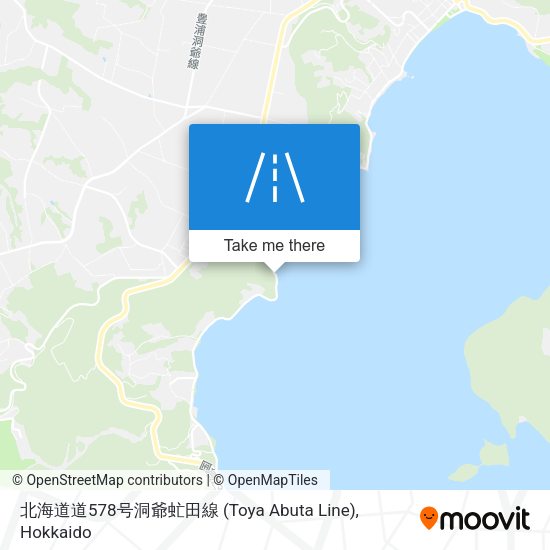 北海道道578号洞爺虻田線 (Toya Abuta Line) map