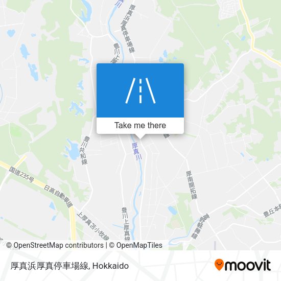 厚真浜厚真停車場線 map