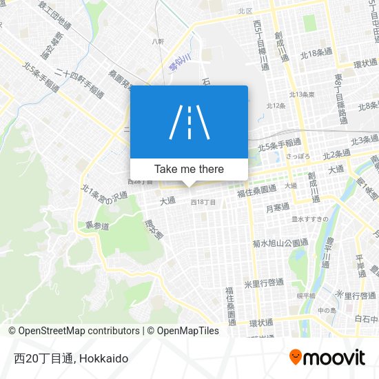 西20丁目通 map
