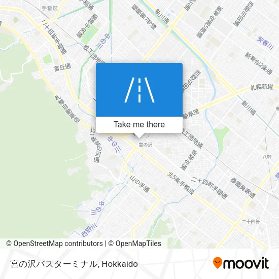 Miyano Sawa Bus Terminal map
