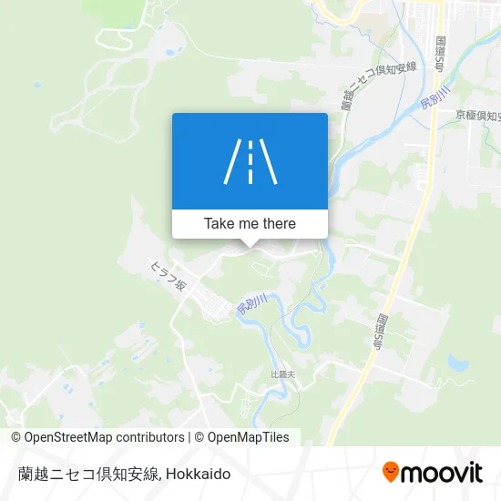 蘭越ニセコ倶知安線 map
