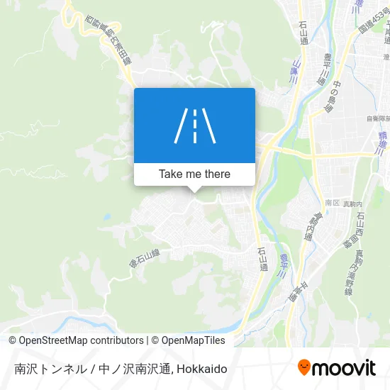 Minami Sawa Tunnel / Naka No Sawa Minami Sawa Street map