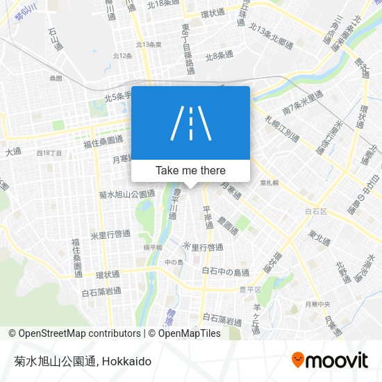 菊水旭山公園通 map