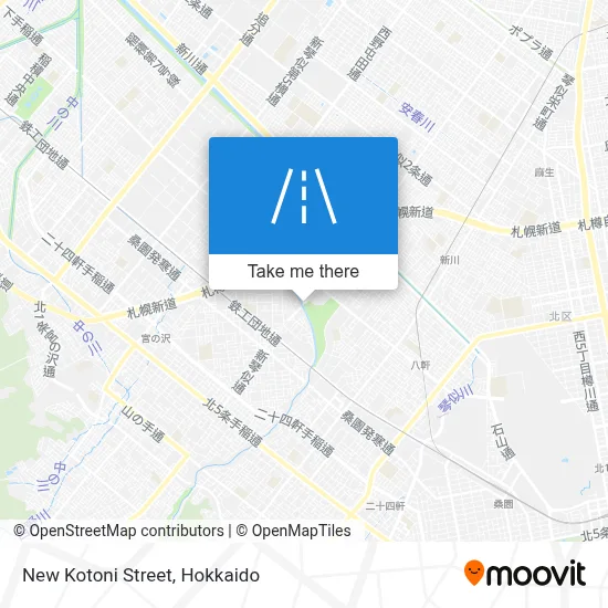 New Kotoni Street map