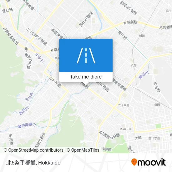 North 5th Teine Street map
