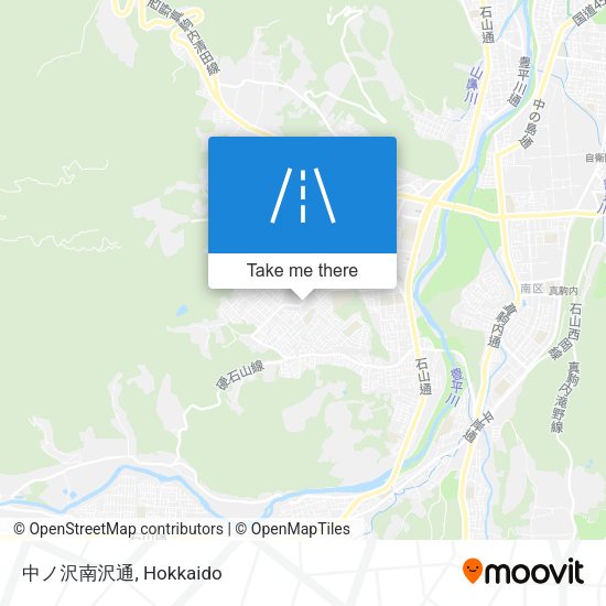 中ノ沢南沢通 map