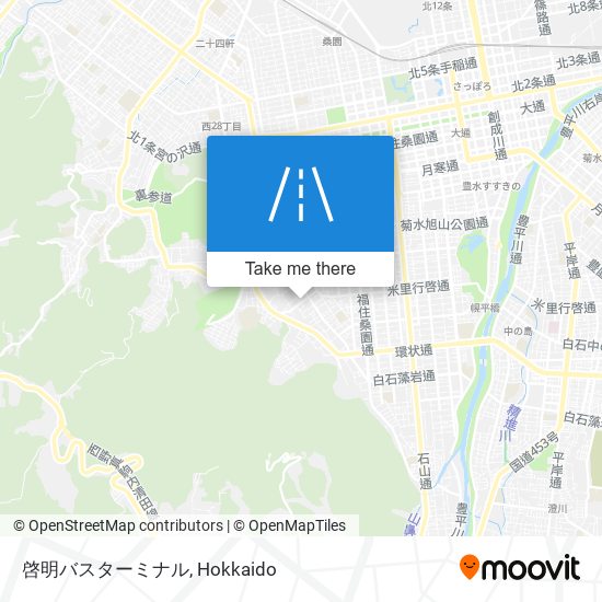 啓明バスターミナル map