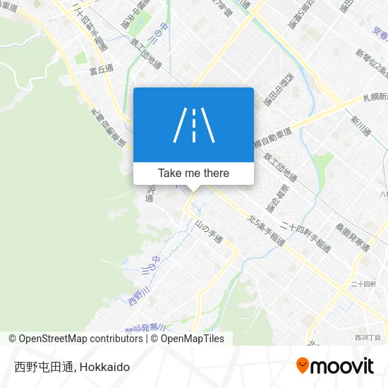 西野屯田通 map