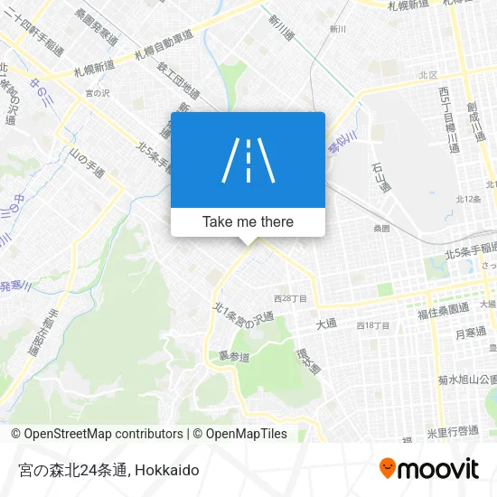 Miyano Mori North 24th Avenue map