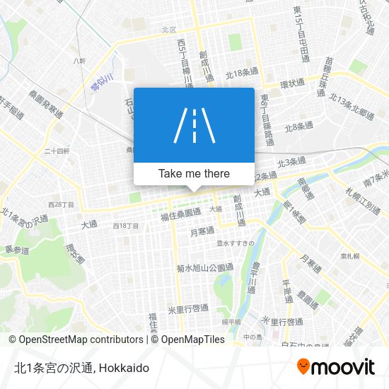 北1条宮の沢通 map