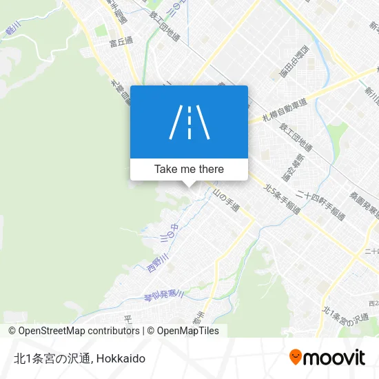 North 1st Miyano Street map