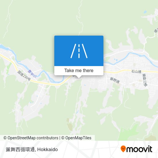 簾舞西循環通 map