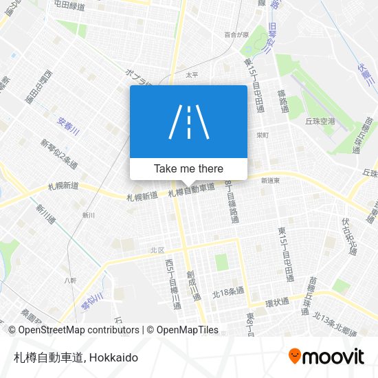 札樽自動車道 map