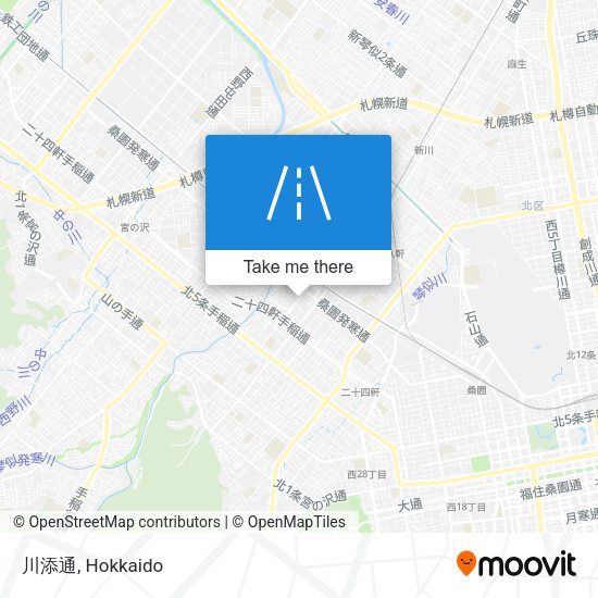 川添通 map
