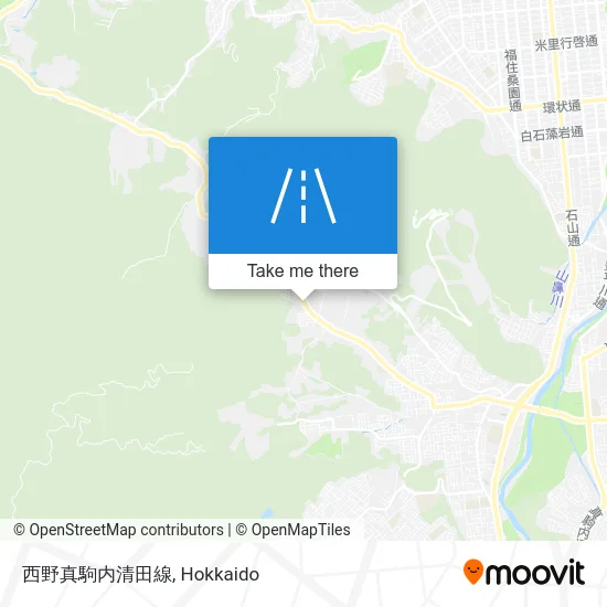 西野真駒内清田線 map