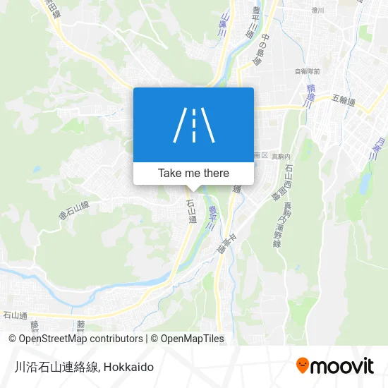 Kawazoi Ishiyama Connecting Line map
